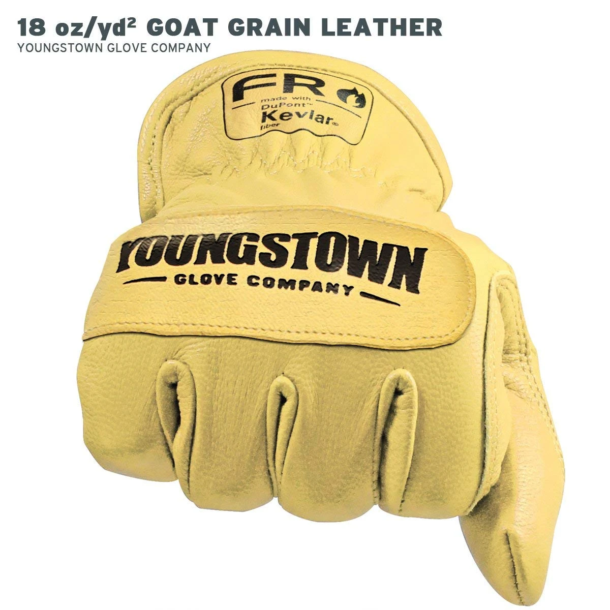 Youngstown Glove FR Ground Glove Lined with Kevlar Large, Tan (12-3365-60-L) — product image 3