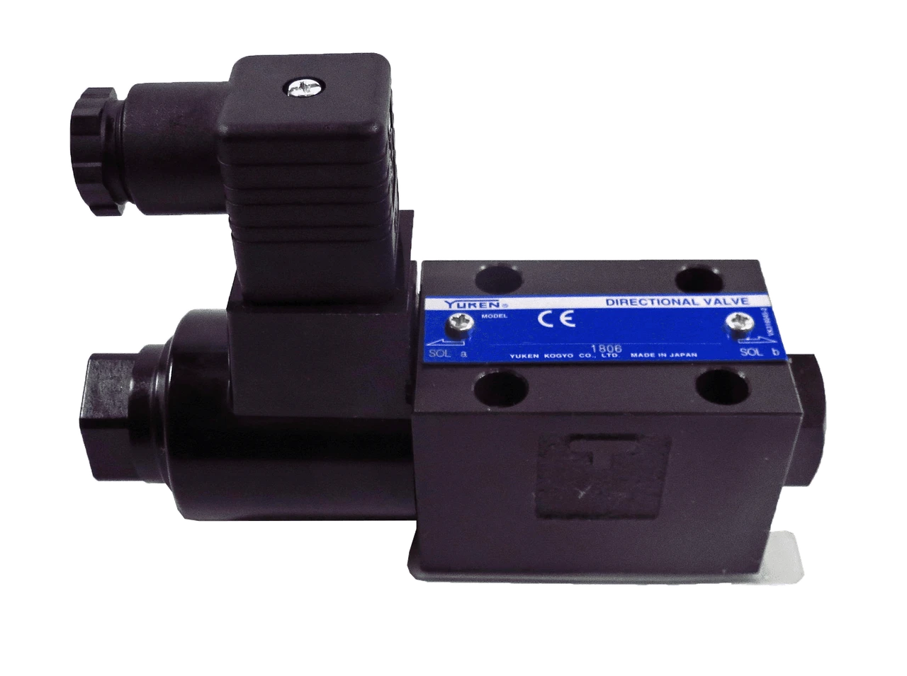 Yuken D03 Solenoid Directional Valve 12VDC DIN Reverse (DSG-01-2B2-D12-N-70-L)