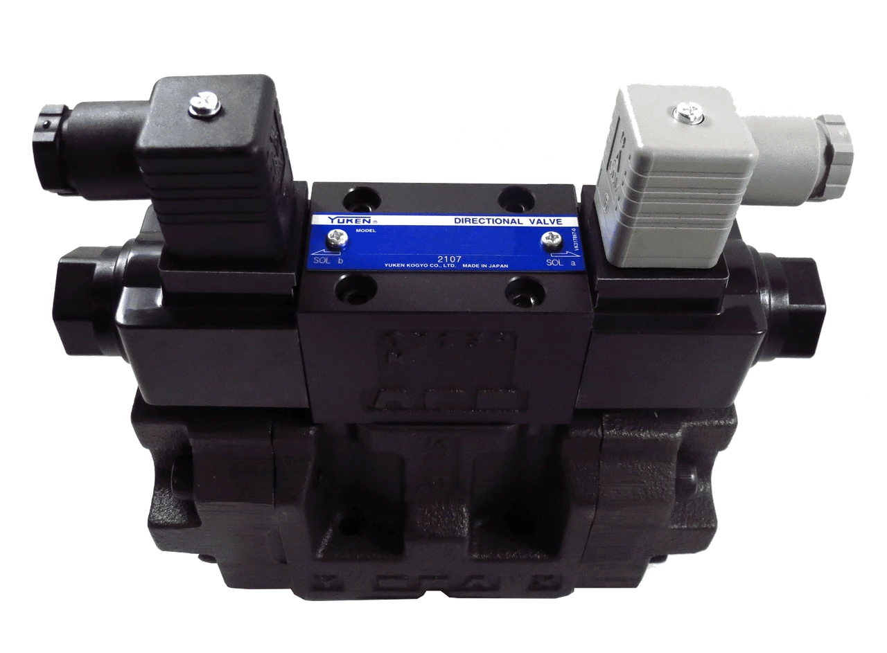 Yuken D05 3-Pos Tandem 120VAC DIN Hydraulic Valve (DSHG-03-3C60-A120-N-14) — product image 2