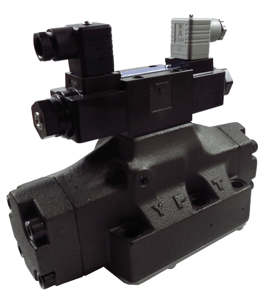Yuken D08 3-Pos A-T, P&B-Block 120Vac Valve (DSHG-06-3C12-A120-N-53)