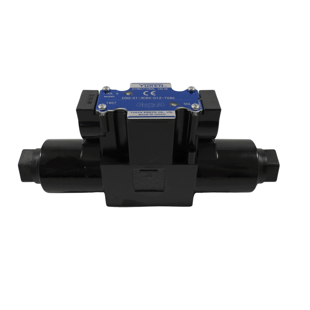 Yuken Solenoid Operated Valve with P-T A-B Block (DSG-01-3C60-D12-70)