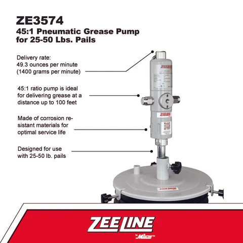 Zeeline 45:1 Grease Pump For 25-50 Lbs. Pails (ZE3574) — product image 2