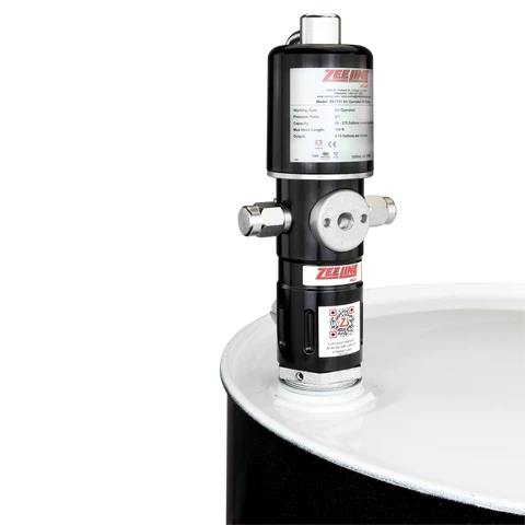 Zeeline 5:1 Pneumatic Stub Style High Flow Rate Piston Pump (Double Action) (ZE1731)