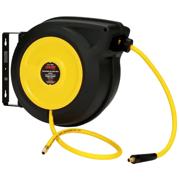 Zeeline 50-Ft. Closed Air Hose Reel W/Hybrid Polymer Hose (ZE1459NS)