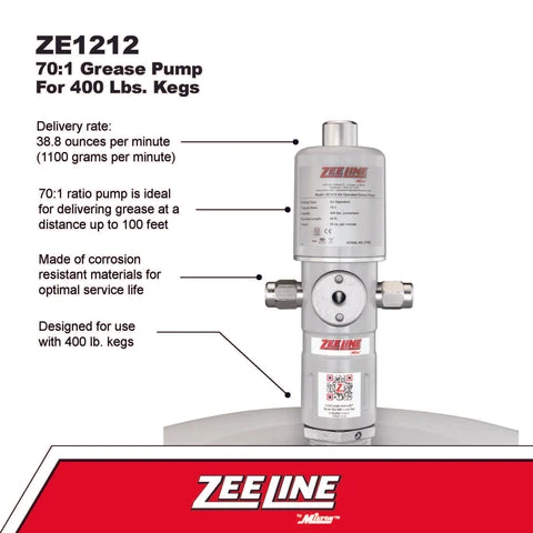 Zeeline 70:1 Grease Pump For 400 Lbs. Kegs (ZE1212) — product image 2