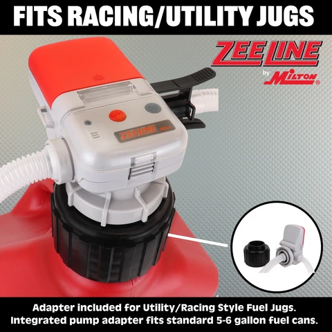 Zeeline AA Battery Powered Fuel Can Transfer Pump For Racing Style Fuel Cans (ZE1030XL) — product image 3