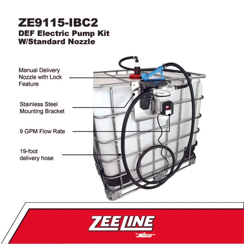 Zeeline Def Electric Pump Kit W/Standard Nozzle (ZE9115-IBC2) — product image 2