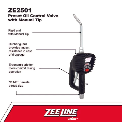 Zeeline Preset Oil Control Valve With Manual Tip (ZE2501) — product image 2