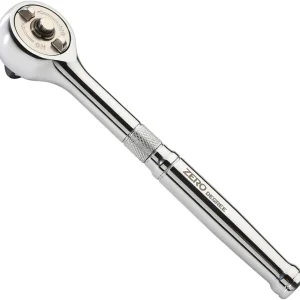 Zero Degree Gearless Ratchet - Nickel Plated High-Carbon Steel, 1/4" Drive (38150)