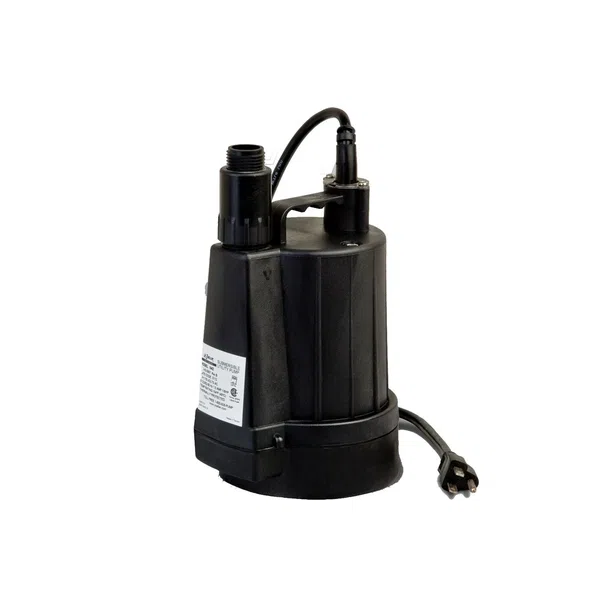 Zoeller Lm44 0.25 Hp Floor Sucker Dewatering Submersible Utility Pump (44-0007)